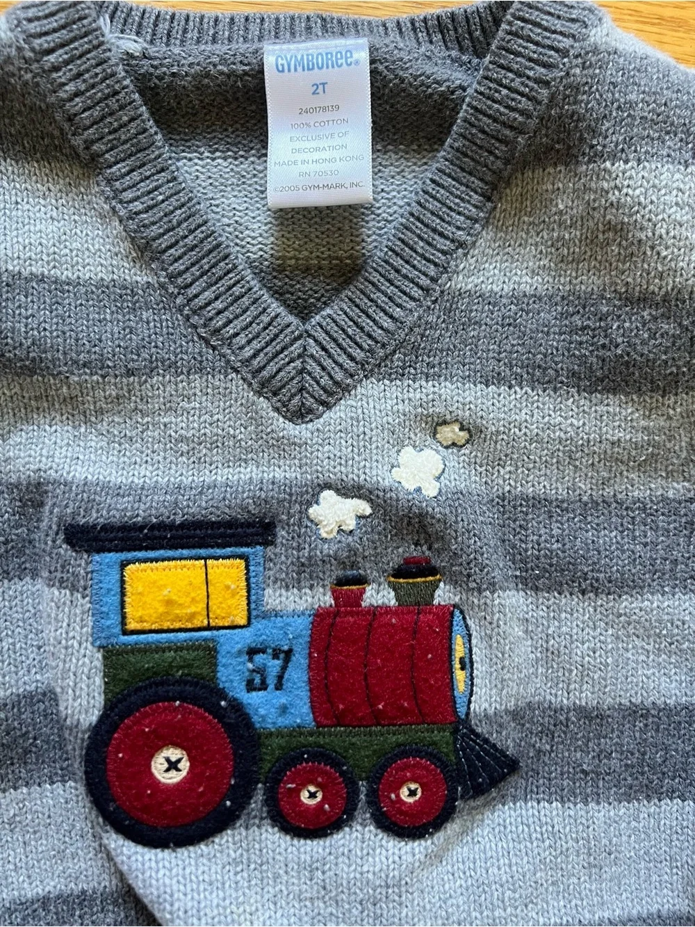 Train and Truck themed 2T Gymboree (Lot of 3) sweater vest, puffer vest & shirt